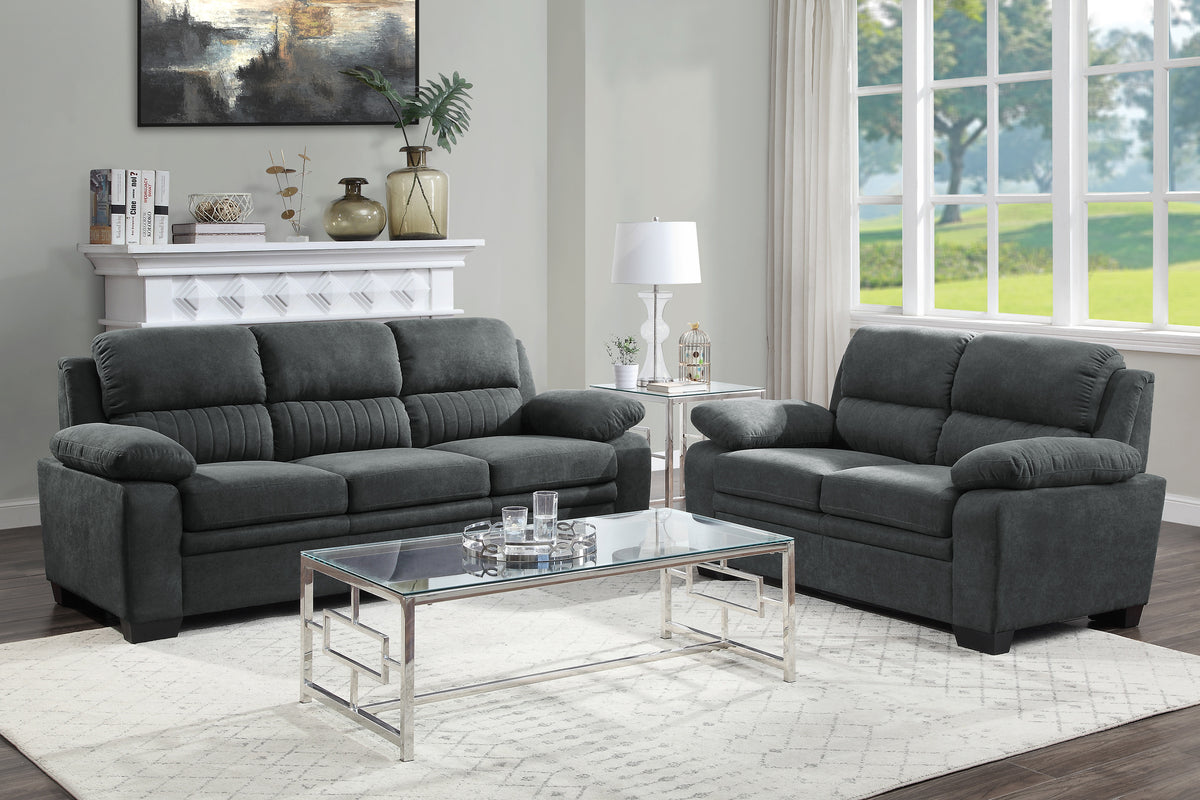 9333DG*2 Sofa and Loveseat from Homelegance - Luna Furniture
