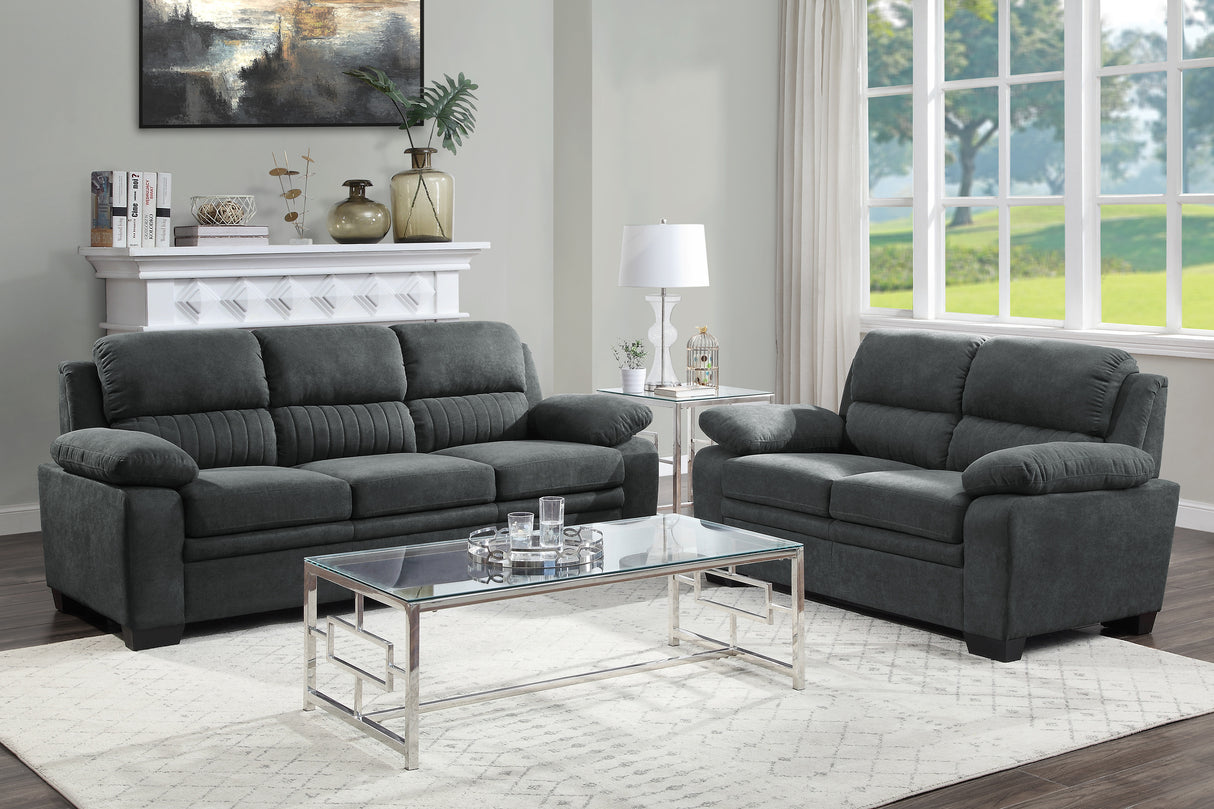 Holleman Dark Gray Sofa from Homelegance - Luna Furniture