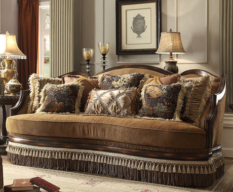 HD-9344 Dark Oak Loveseat from Homey Design - Luna Furniture