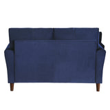 Dunleith Blue Velvet Loveseat from Homelegance - Luna Furniture