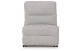 Acklen Place Pewter 5-Piece Power Reclining Sectional from Ashley - Luna Furniture