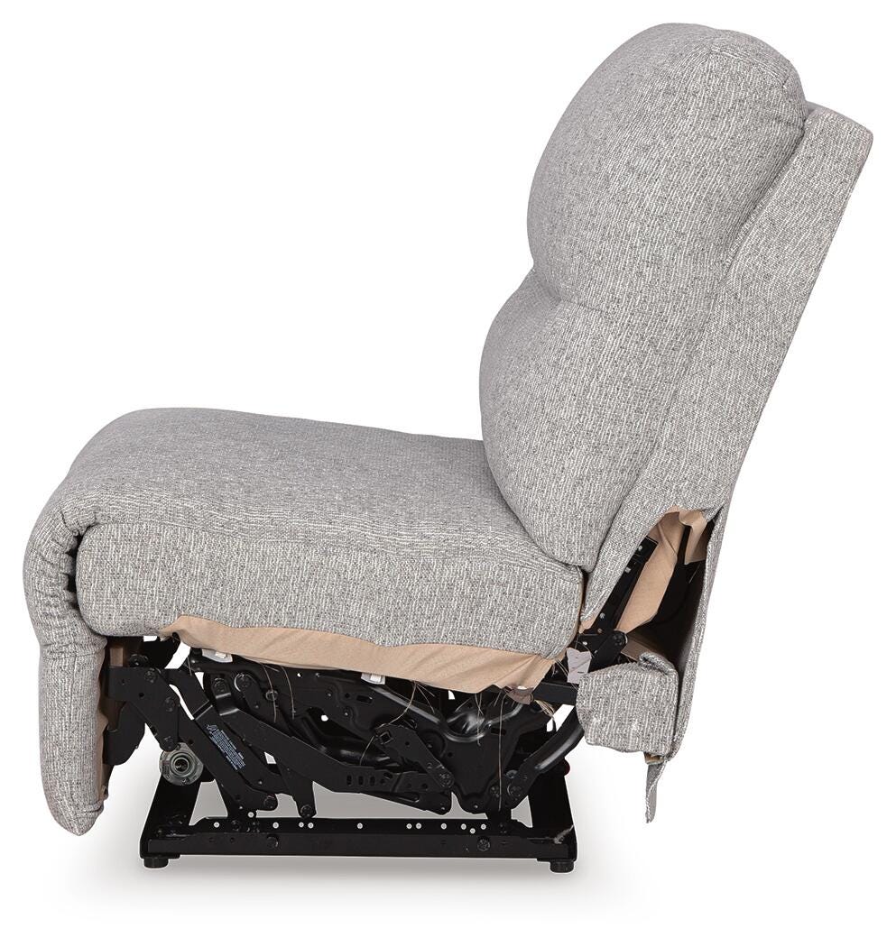 Acklen Place Pewter 6-Piece Power Reclining Sectional and Power Recliner from Ashley - Luna Furniture
