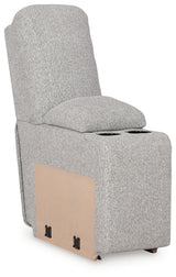 Acklen Place Pewter 6-Piece Power Reclining Sectional and Power Recliner from Ashley - Luna Furniture