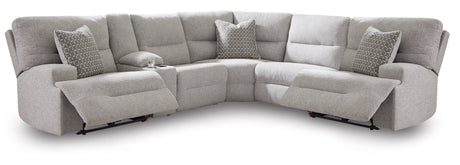 Acklen Place Pewter 6-Piece Power Reclining Sectional from Ashley - Luna Furniture