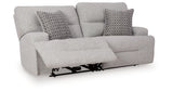 Acklen Place Pewter 2-Piece Power Reclining Sectional Loveseat from Ashley - Luna Furniture