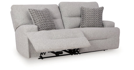Acklen Place Pewter 2-Piece Power Reclining Sectional Loveseat from Ashley Furniture - Luna Furniture
