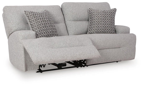 Acklen Place Pewter 2-Piece Power Reclining Sectional Loveseat from Ashley Furniture - Luna Furniture