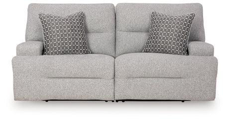 Acklen Place Pewter 2-Piece Power Reclining Sectional Loveseat from Ashley Furniture - Luna Furniture