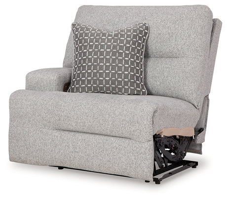 Acklen Place Pewter 6-Piece Power Reclining Sectional and Power Recliner from Ashley Furniture - Luna Furniture