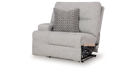 Acklen Place Pewter 5-Piece Power Reclining Sectional from Ashley - Luna Furniture
