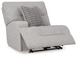 Acklen Place Pewter 6-Piece Power Reclining Sectional and Power Recliner from Ashley - Luna Furniture