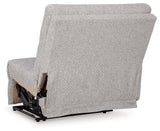Acklen Place Pewter 6-Piece Power Reclining Sectional and Power Recliner from Ashley - Luna Furniture