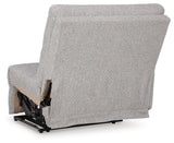Acklen Place Pewter 6-Piece Power Reclining Sectional and Power Recliner from Ashley - Luna Furniture