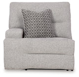 Acklen Place Pewter 6-Piece Power Reclining Sectional and Power Recliner from Ashley - Luna Furniture