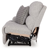 Acklen Place Pewter 6-Piece Power Reclining Sectional and Power Recliner from Ashley - Luna Furniture
