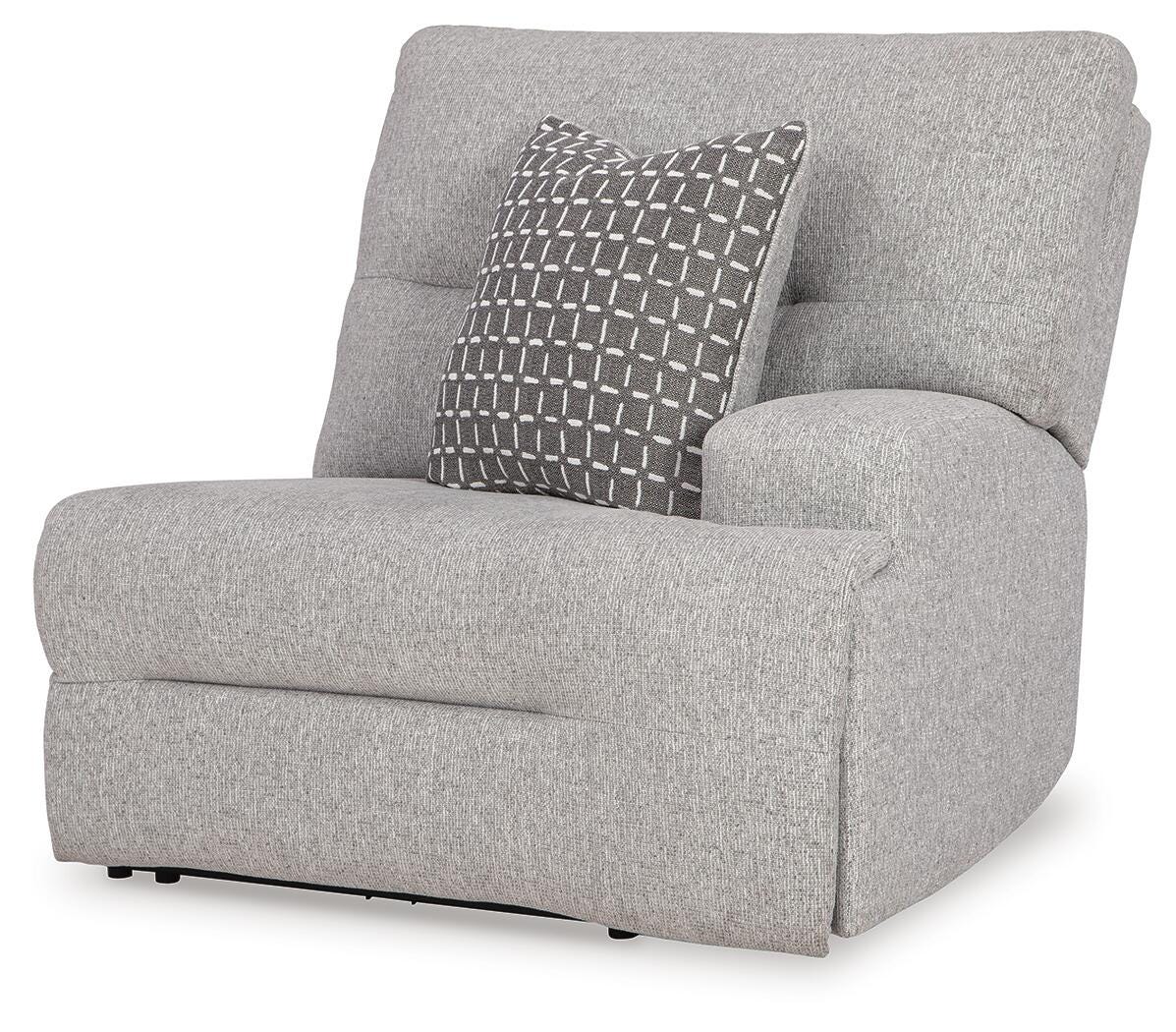 Acklen Place Pewter 6-Piece Power Reclining Sectional and Power Recliner from Ashley - Luna Furniture