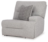 Acklen Place Pewter 6-Piece Power Reclining Sectional and Power Recliner from Ashley - Luna Furniture