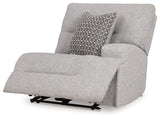 Acklen Place Pewter 6-Piece Power Reclining Sectional and Power Recliner from Ashley - Luna Furniture