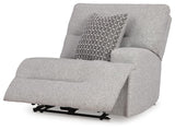 Acklen Place Pewter 6-Piece Power Reclining Sectional and Power Recliner from Ashley - Luna Furniture