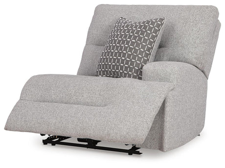 Acklen Place Pewter 6-Piece Power Reclining Sectional and Power Recliner from Ashley - Luna Furniture