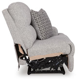 Acklen Place Pewter 6-Piece Power Reclining Sectional and Power Recliner from Ashley - Luna Furniture