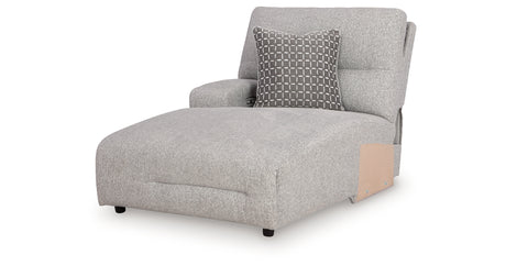 Acklen Place Alloy Left-Arm Facing Power Press Back Chaise from Ashley - Luna Furniture