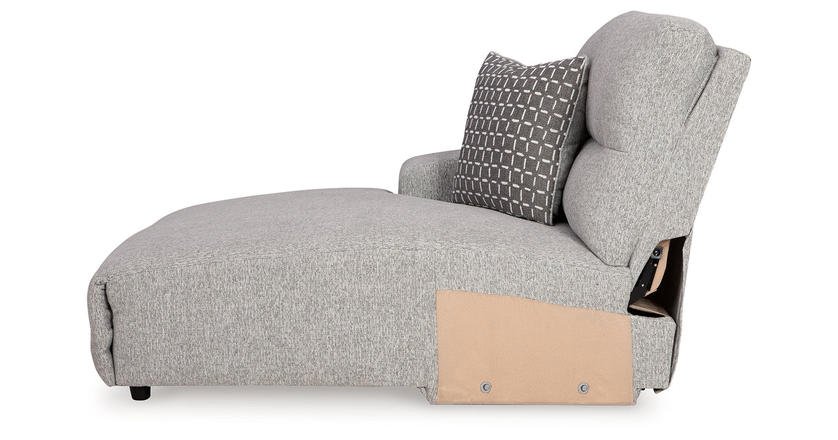 Acklen Place Alloy Left-Arm Facing Power Press Back Chaise from Ashley - Luna Furniture