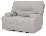 Acklen Place Pewter 6-Piece Power Reclining Sectional and Power Recliner from Ashley - Luna Furniture