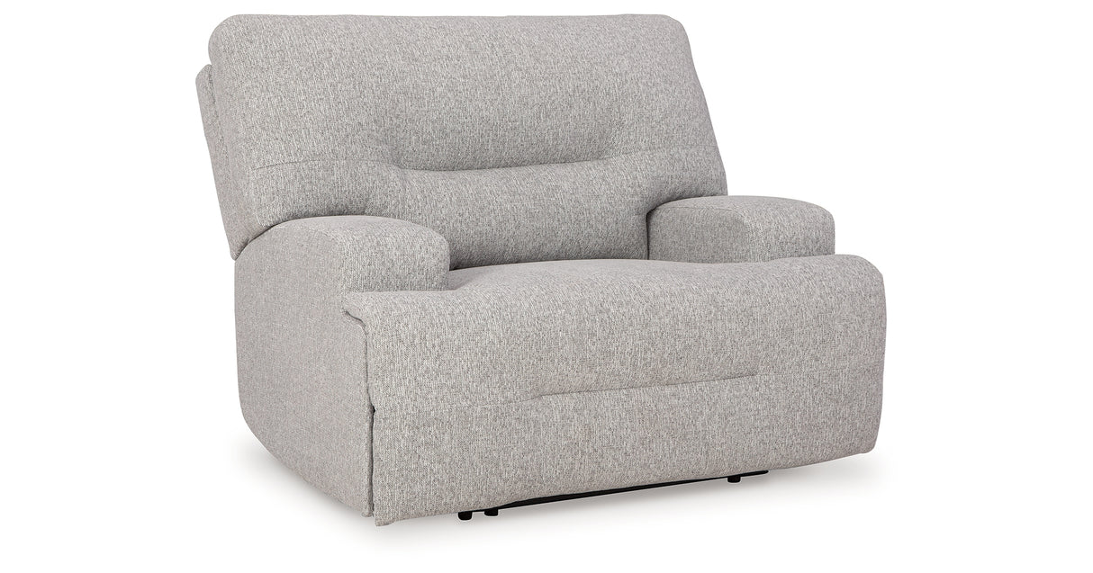 Acklen Place Pewter Oversized Power Recliner from Ashley - Luna Furniture