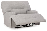 Acklen Place Pewter 6-Piece Power Reclining Sectional and Power Recliner from Ashley - Luna Furniture