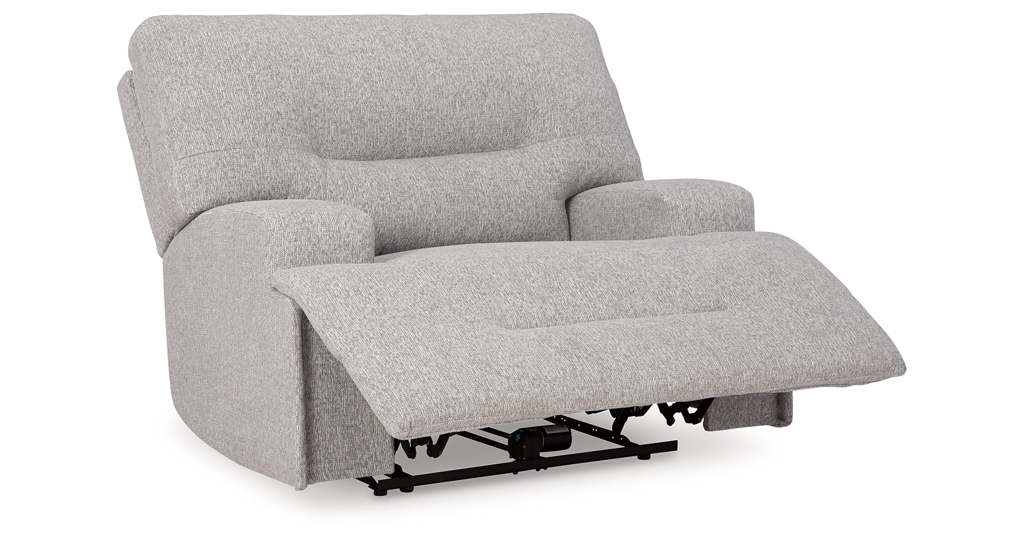 Ashley Acklen Place Pewter Oversized Power Recliner - Luna Furniture