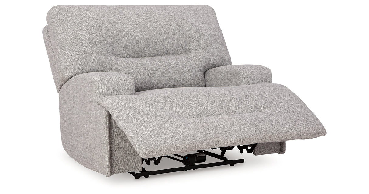 Acklen Place Pewter Oversized Power Recliner from Ashley - Luna Furniture