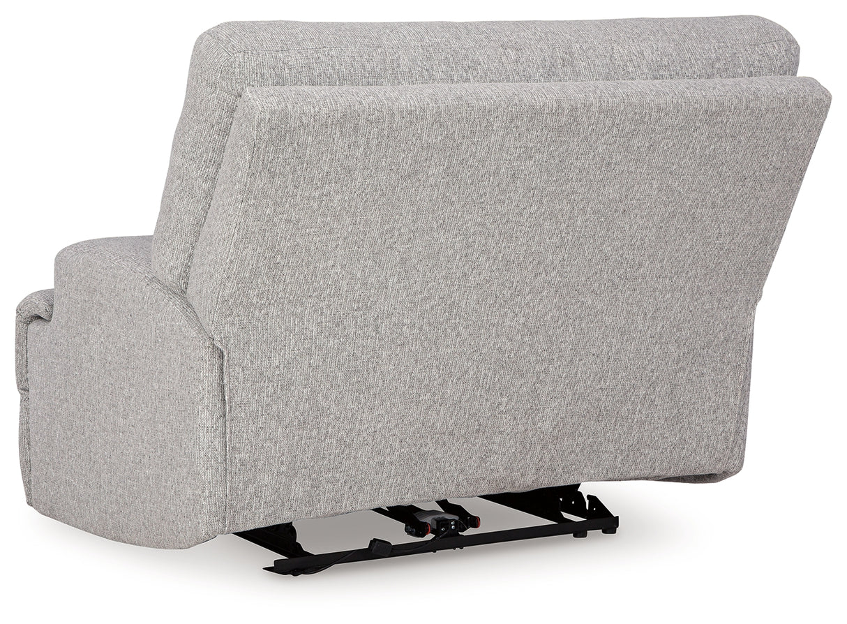 Acklen Place Pewter 6-Piece Power Reclining Sectional and Power Recliner from Ashley - Luna Furniture