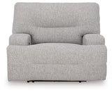 Acklen Place Pewter 6-Piece Power Reclining Sectional and Power Recliner from Ashley - Luna Furniture