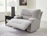 Acklen Place Pewter 6-Piece Power Reclining Sectional and Power Recliner from Ashley - Luna Furniture