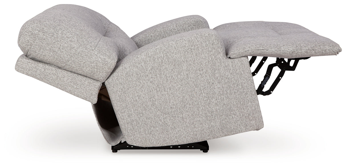 Acklen Place Pewter 6-Piece Power Reclining Sectional and Power Recliner from Ashley - Luna Furniture