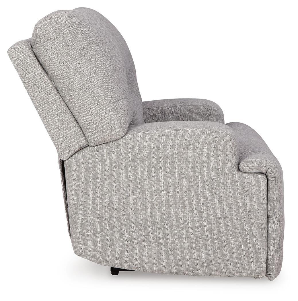 Acklen Place Pewter 6-Piece Power Reclining Sectional and Power Recliner from Ashley - Luna Furniture