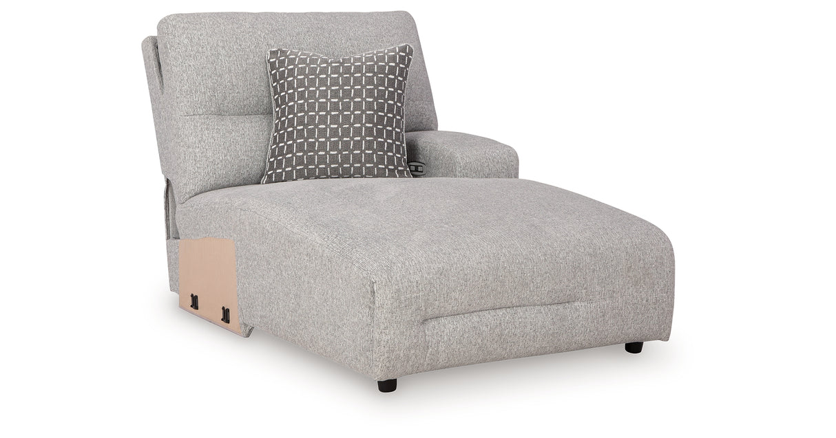 Acklen Place Alloy Right-Arm Facing Power Press Back Chaise from Ashley - Luna Furniture