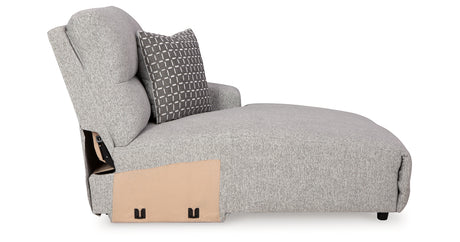 Acklen Place Alloy Right-Arm Facing Power Press Back Chaise from Ashley - Luna Furniture