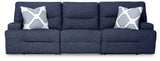 Acklen Place Navy 3-Piece Power Reclining Sectional Sofa from Ashley - Luna Furniture