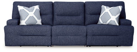 Acklen Place Navy 3-Piece Power Reclining Sectional Sofa from Ashley - Luna Furniture