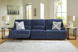 Acklen Place Navy 3-Piece Power Reclining Sectional Sofa from Ashley - Luna Furniture