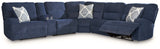 Acklen Place Navy 6-Piece Power Reclining Sectional from Ashley - Luna Furniture