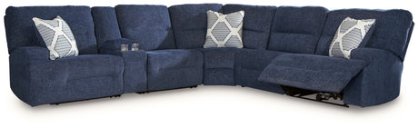 Acklen Place Navy 6-Piece Power Reclining Sectional from Ashley - Luna Furniture