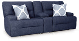 Acklen Place Navy 2-Piece Power Reclining Sectional Loveseat from Ashley - Luna Furniture