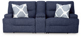 Acklen Place Navy 2-Piece Power Reclining Sectional Loveseat from Ashley - Luna Furniture