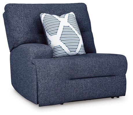 Acklen Place Navy 2-Piece Sectional and Oversized Recliner from Ashley - Luna Furniture