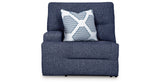 Acklen Place Navy Left-Arm Facing Power Recliner from Ashley - Luna Furniture