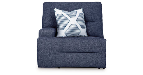 Acklen Place Navy Left-Arm Facing Power Recliner from Ashley - Luna Furniture