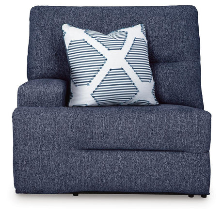 Acklen Place Navy 2-Piece Sectional and Oversized Recliner from Ashley - Luna Furniture